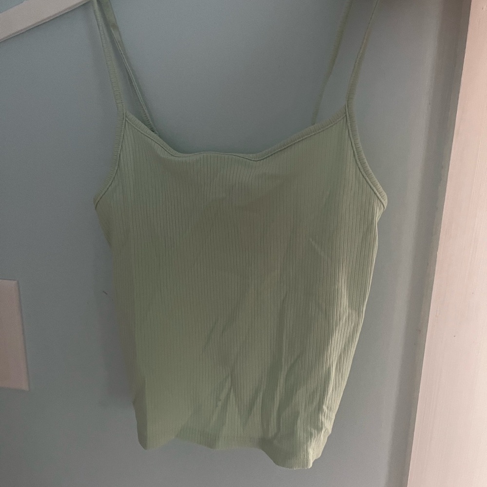American Eagle Outfitters Yellow Fitted Sleeveless Camisole